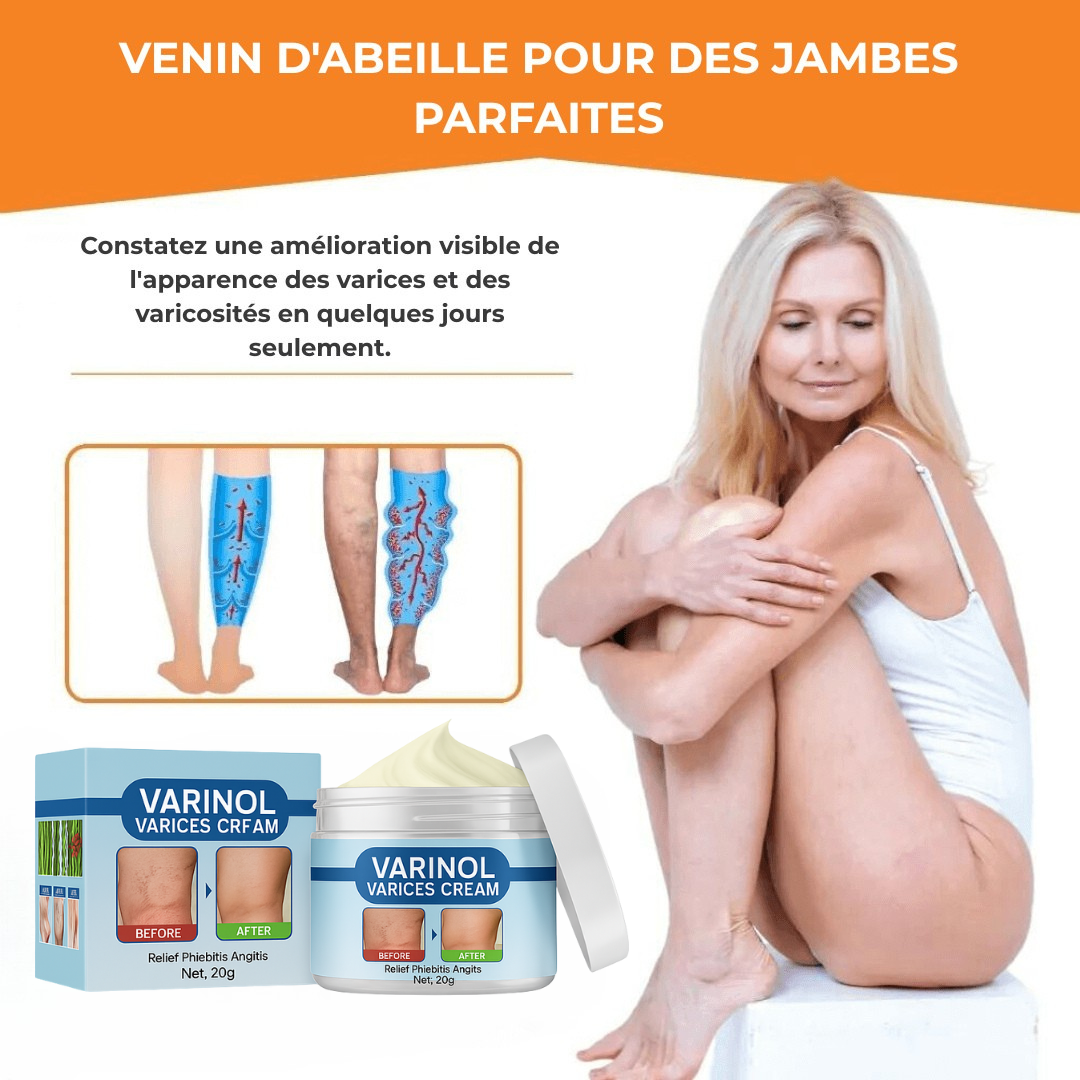 Varinol™ Crème Anti-Varices | Vos varices s'estompent dès la première application !